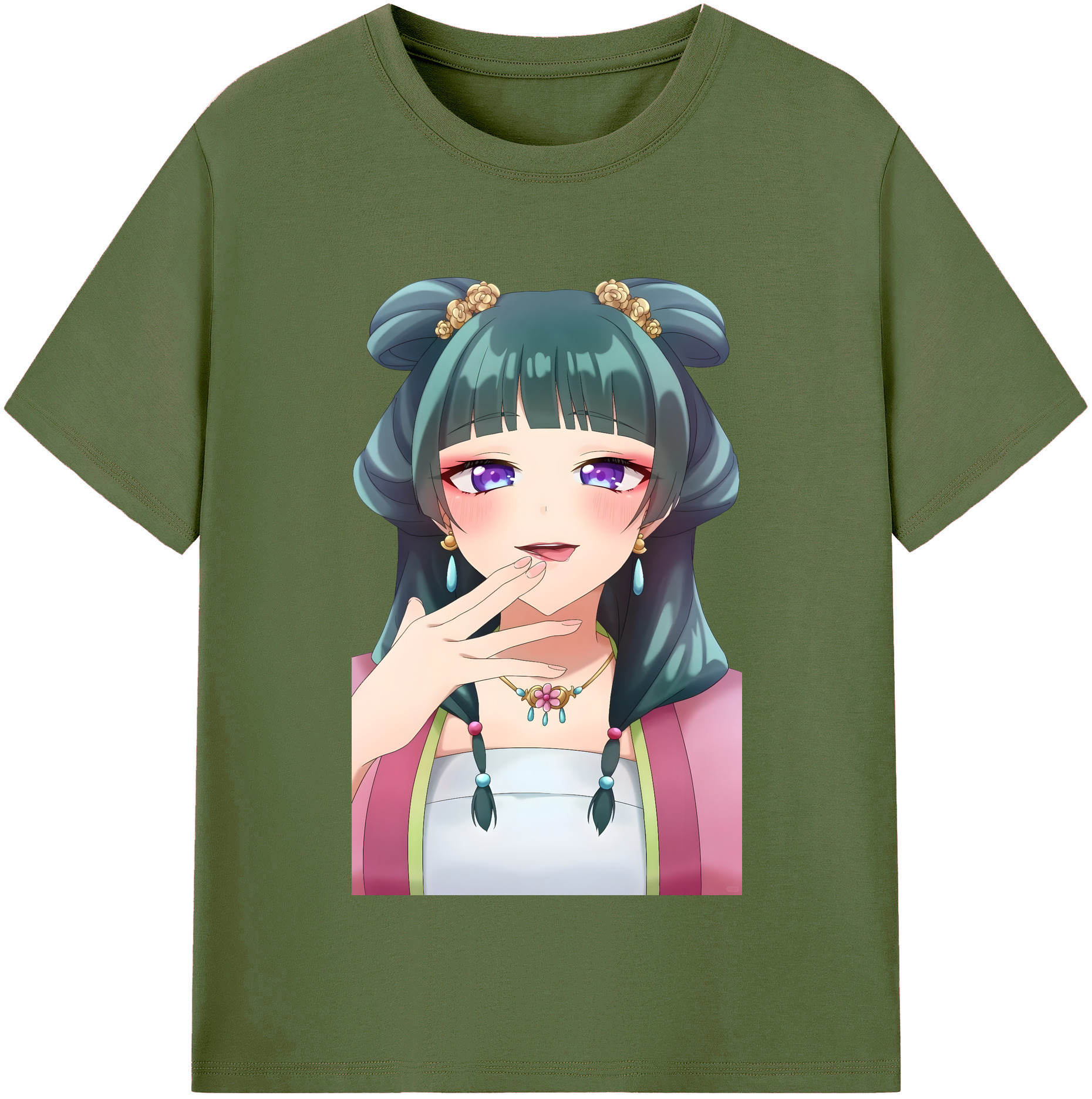 （画像用） 薬屋のひとりごと The Apothecary Diaries 綿100％半袖Tシャツ（フロントプリント）
